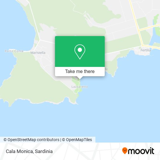 Cala Monica map