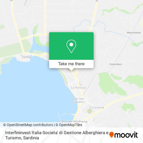 Interfininvest Italia-Societa' di Gestione Alberghiera e Turismo map