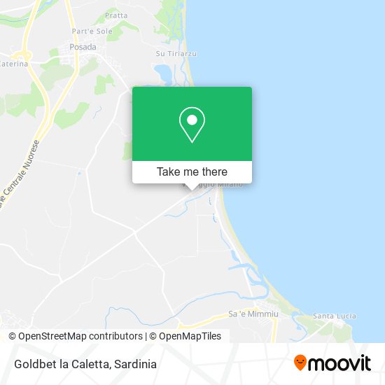 Goldbet la Caletta map