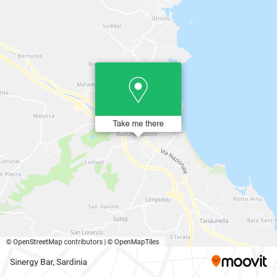 Sinergy Bar map