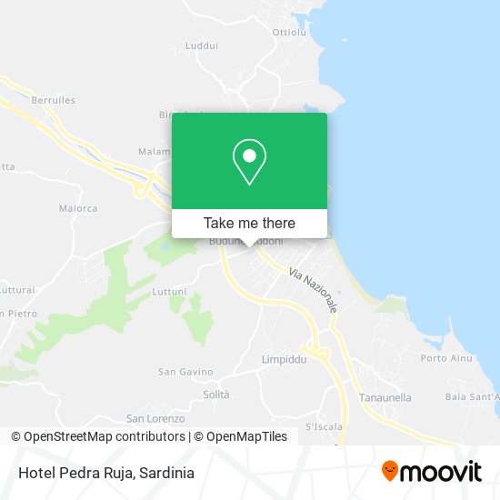 Hotel Pedra Ruja map