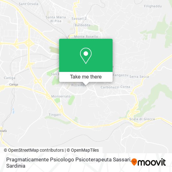 Pragmaticamente Psicologo Psicoterapeuta Sassari map