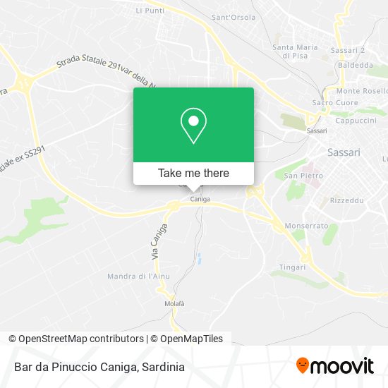 Bar da Pinuccio Caniga map