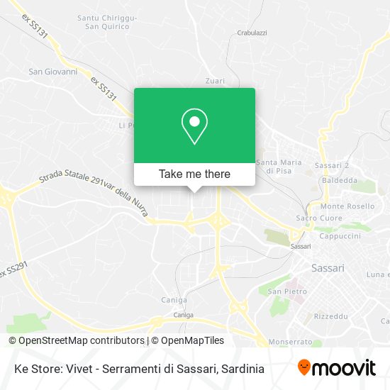 Ke Store: Vivet - Serramenti di Sassari map