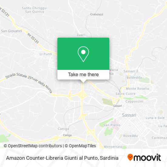 Amazon Counter-Libreria Giunti al Punto map