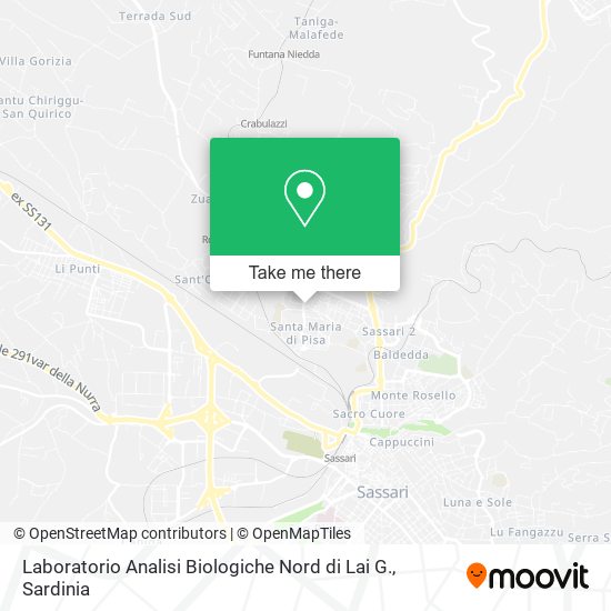 Laboratorio Analisi Biologiche Nord di Lai G. map