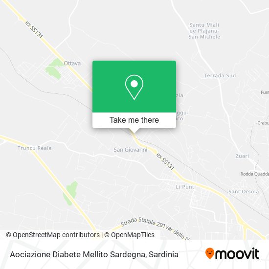 Aociazione Diabete Mellito Sardegna map