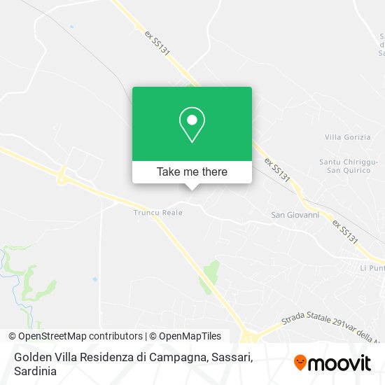 Golden Villa Residenza di Campagna, Sassari map