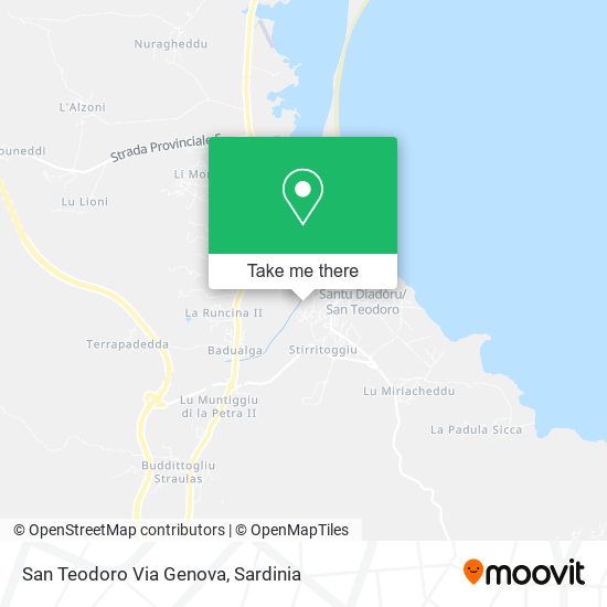 San Teodoro Via Genova map