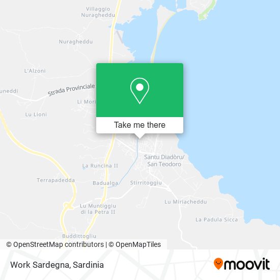 Work Sardegna map