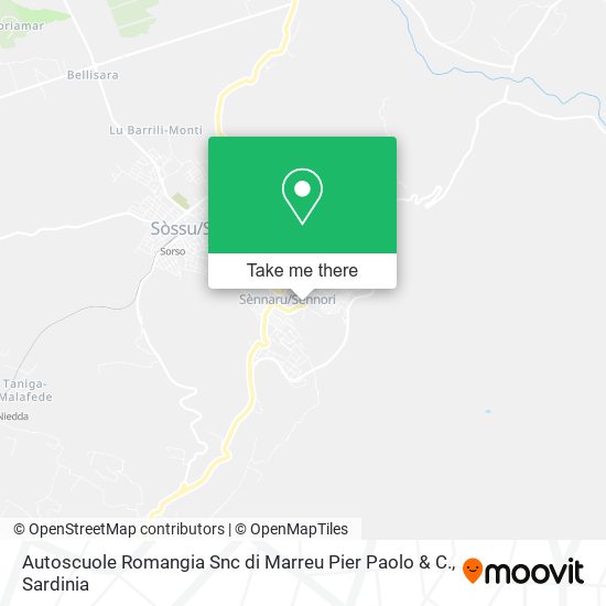 Autoscuole Romangia Snc di Marreu Pier Paolo & C. map