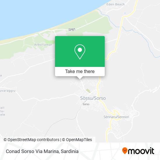 Conad Sorso Via Marina map