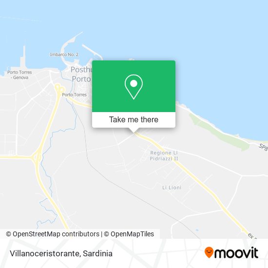 Villanoceristorante map
