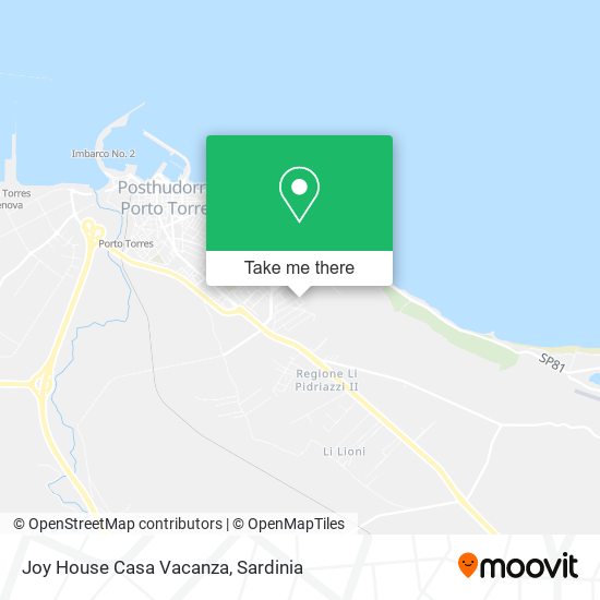 Joy House Casa Vacanza map