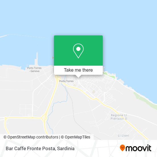 Bar Caffe Fronte Posta map
