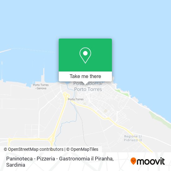 Paninoteca - Pizzeria - Gastronomia il Piranha map