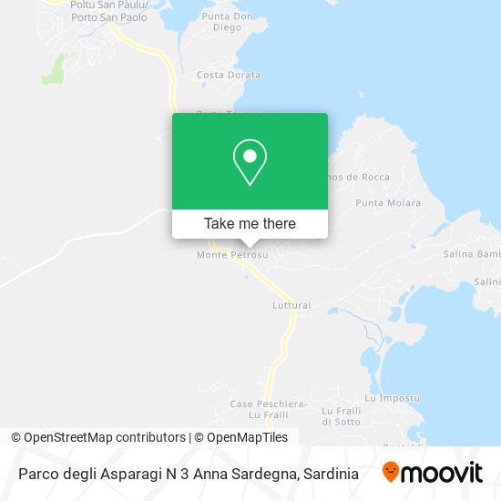 Parco degli Asparagi N 3 Anna Sardegna map