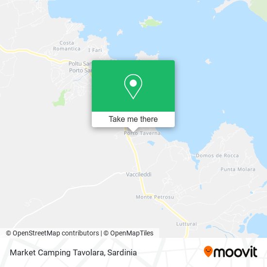 Market Camping Tavolara map