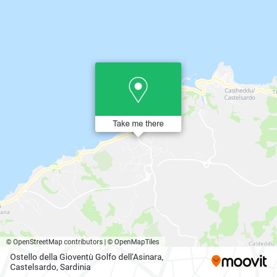 Ostello della Gioventù Golfo dell'Asinara, Castelsardo map