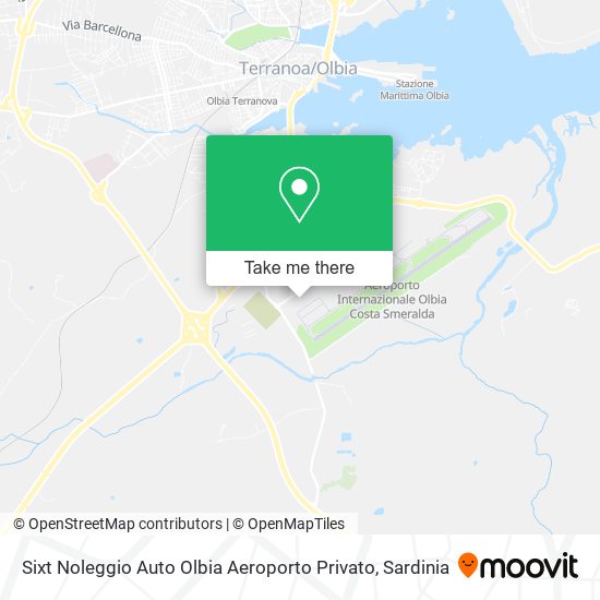 Sixt Noleggio Auto Olbia Aeroporto Privato map