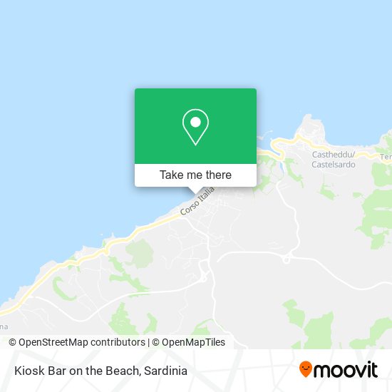 Kiosk Bar on the Beach map