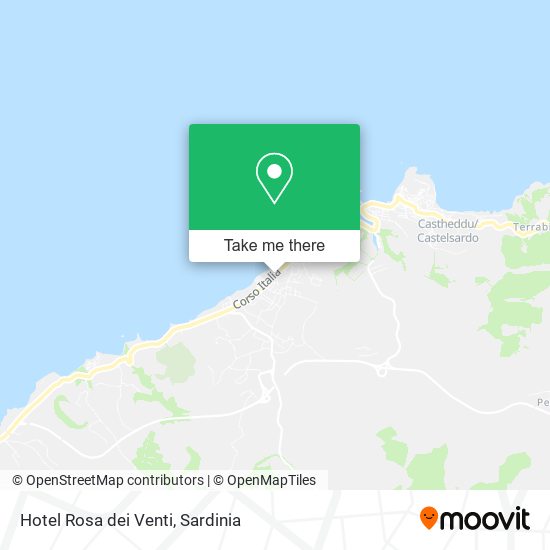 Hotel Rosa dei Venti map