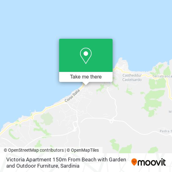 Victoria Apartment 150m From Beach with Garden and Outdoor Furniture map