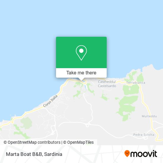 Marta Boat B&B map