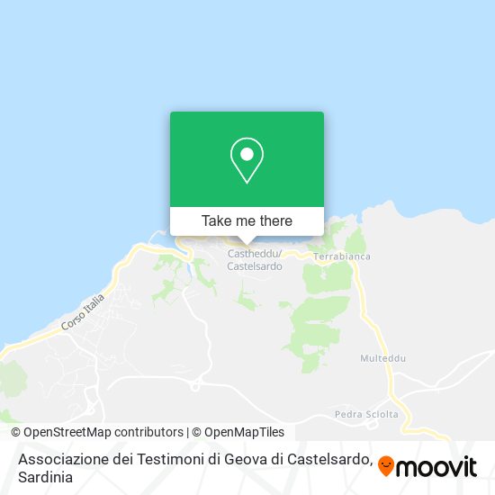 Associazione dei Testimoni di Geova di Castelsardo map