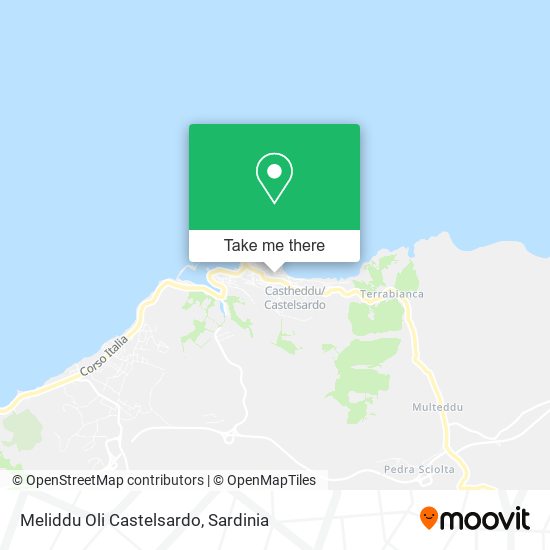 Meliddu Oli Castelsardo map