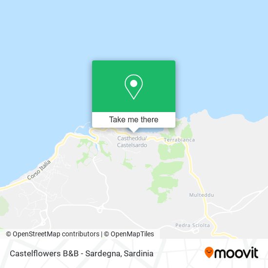 Castelflowers B&B - Sardegna map