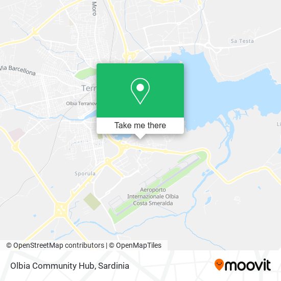 Olbia Community Hub map