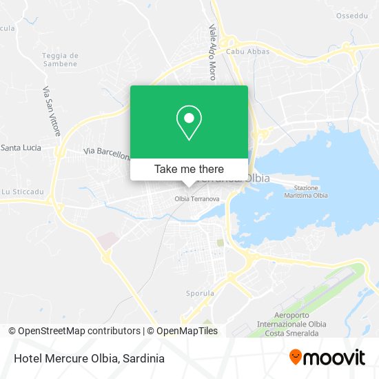 Hotel Mercure Olbia map