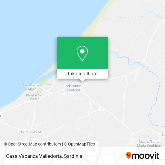 Casa Vacanza Valledoria map