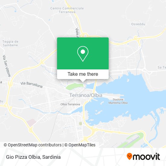 Gio Pizza Olbia map
