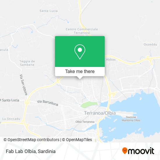 Fab Lab Olbia map