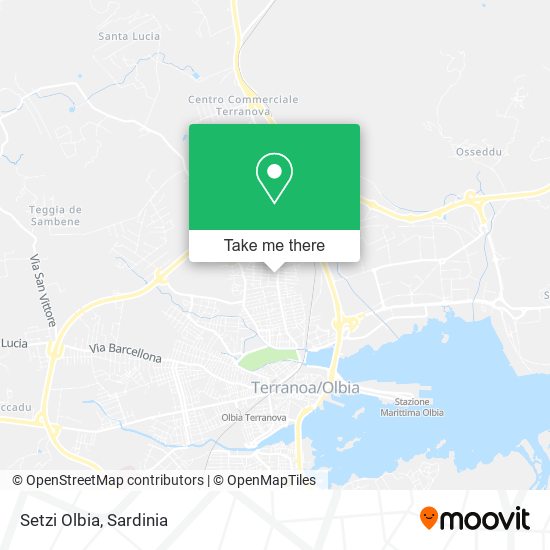 Setzi Olbia map