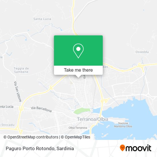 Paguro Porto Rotondo map