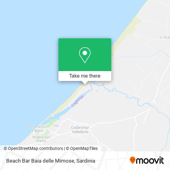 Beach Bar Baia delle Mimose map