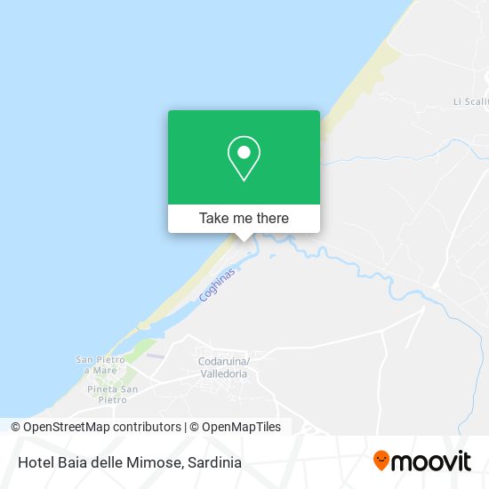 Hotel Baia delle Mimose map