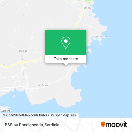 B&B su Donnigheddu map