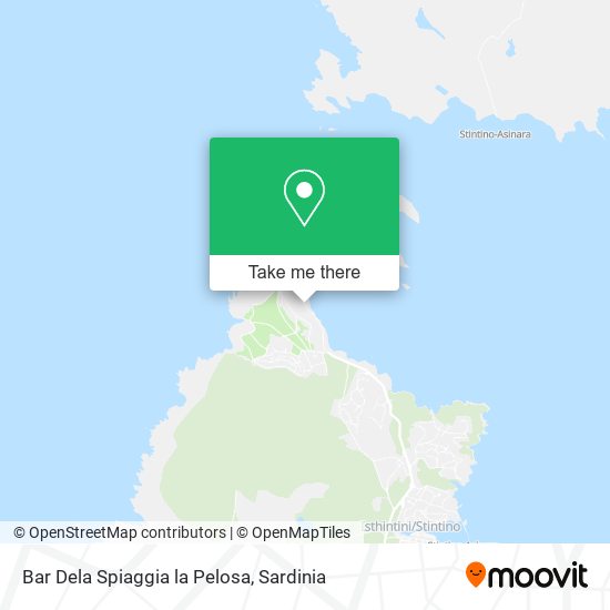 Bar Dela Spiaggia la Pelosa map