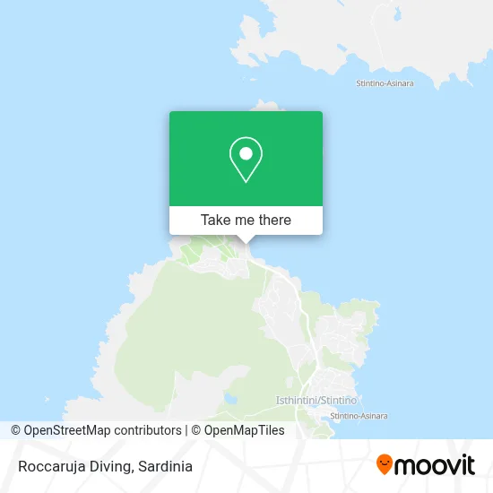 Roccaruja Diving map