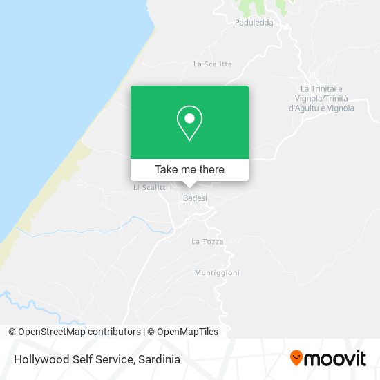 Hollywood Self Service map