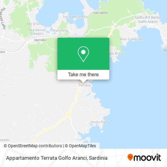 Appartamento Terrata Golfo Aranci map