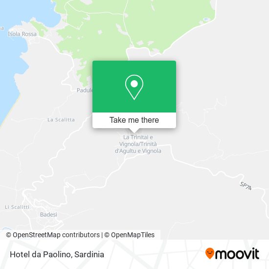 Hotel da Paolino map