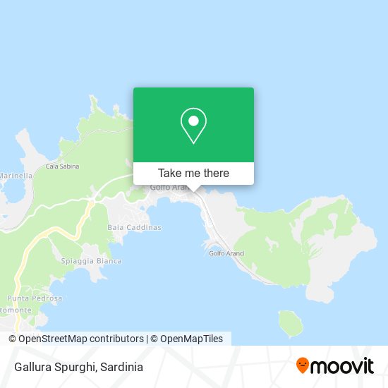 Gallura Spurghi map