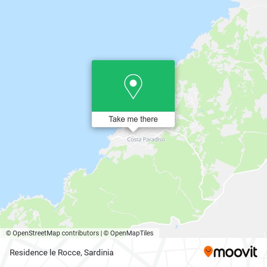 Residence le Rocce map