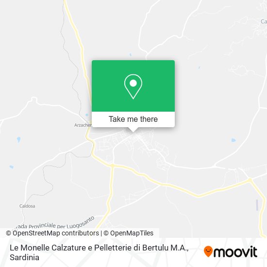 Le Monelle Calzature e Pelletterie di Bertulu M.A. map