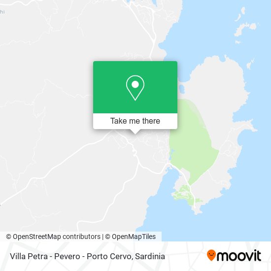 Villa Petra - Pevero - Porto Cervo map